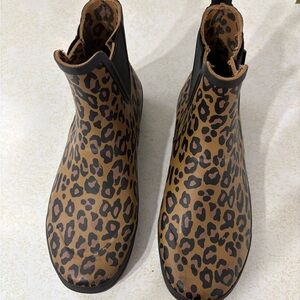 Tretorn Leopard Print Rain Boots